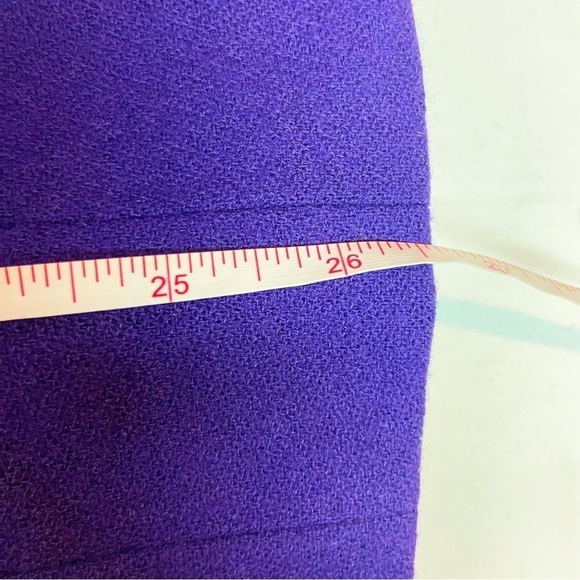 Miss Pendleton purple pure virgin wool two button blazer jacket - Picture 9 of 9